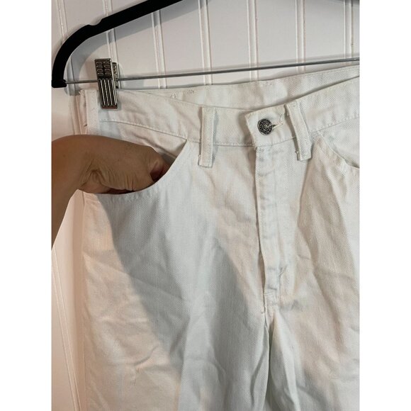 Levis Sta-Prest White Straight Leg Mens Pants Durable Cotton Blend Size 30x33 - Picture 4 of 11